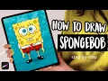 How To Draw SPONGEBOB - Easy PROCREATE Tutorial