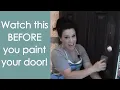 Achieve A Smooth Finish Painting Your Front Door no Brush Marks - Renee Romeo