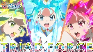 YouTube影片, 內容是プリンセッション・オーケストラ 的 劇中歌「TRIAD FORCE」