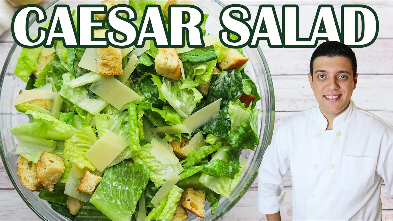 The Best Caesar Salad Recipe Ever [ with homemade dressing ] by Lounging with Lenny