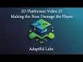 Unity 2D Platformer Tutorial Series Part 25 Boss Fire Breath and Tail Whip Damage to Player