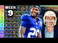 Top 70 Flex Rankings Tiers Week 9