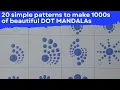 Dot mandala for beginners Basic patterns For very beginners 2022 ATM Creations