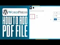 How To Add PDF File In WordPress Website 2025 Simple Tutorial