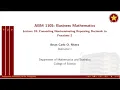 Business Mathematics Converting Nonterminating Repeating Decimals to Fractions 2 Lecture18 S01E18
