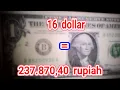 ANSWERED How much is 16 dollars in rupiah