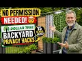 Stop Asking Your HOA These Dollar Tree Backyard Privacy Hacks Need No Approval