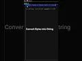 Python Program to Convert Bytes to a String