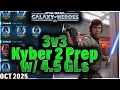 Download Lagu KYBER PREP WITH 10mil GP AND ONLY 4.5 GLs (October 2025 3v3) #swgoh #starwars #gac