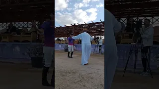 رقص فارسة فريق هونج كونج علي السمسمية في مهرجان بورت غالب للسياحة الرياضية دندنها