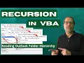 Recursion in VBA - Outlook Folder Hierarchy