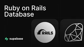 Get started with Ruby on Rails and Postgres using Supabase