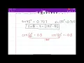 Further Trigonometry Sine and Cosine of Obtuse Angles
