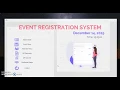 Event Registration Application Python Demonstration Part 1