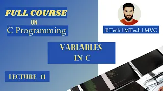 Variable declaration in C Variable Initialization in C Lecture 11