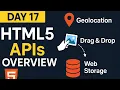 Complete HTML5 APIs Overview - With Real World Examples