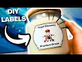 How To Make DIY Labels For Candles Jars and More