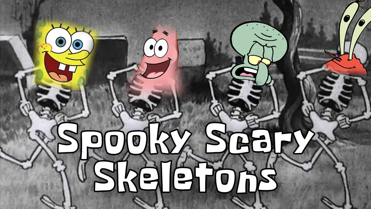 SpongeBob sings Spooky Scary Skeletons