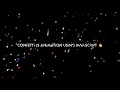 Confetti Effect using html css and javascript
