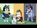 Lagu Bluey's Police Family, Muffin's Dad goes to jail! - Bingo Funny Animation