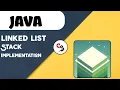 How to implement stack using linked list Java Data Structure Coding Sprint