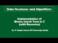 18B Implementation Of Binary Search Trees In C With Recursion