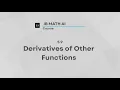 IB Math AI 5 9 Derivatives of Other Functions