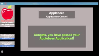 I pass my Applebee s application