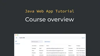 Java tutorial Java web app tutorial series intro part 1