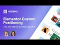 Elementor Webinar Custom Positioning