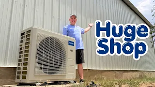 The BEST Mini Split for a Huge Shop Full DIY Installation