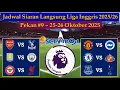 Jadwal Liga Inggris Live SCTV - MAN UNITED vs BRIGHTON - EPL 2025/2026 Pekan 9