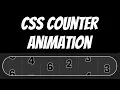 CSS Counter Animation Odometer Ticker Number Animation Effect