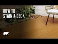 BEHR Paint How to Stain a Deck
