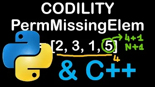 Perm Missing Elem C and Python Codility Solutions Lesson 3