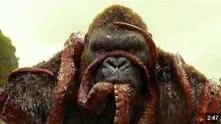 kong vs giant squid fight scene king kong skull island 2017 movie clips hd