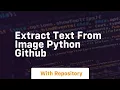 extract text from image python github