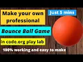 How to make a bouncy ball game in code org in just 5 minutes Hindi tutorial Programming By Vyom