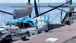 Blazing fast 60ft hydrofoil racing sailboats