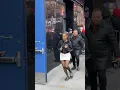 Lala Anthony wears casual in Balenciaga sweatshirts and slippers arriving at ABC anthony a