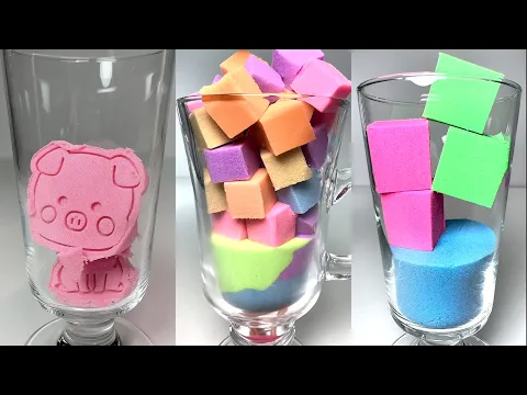 Kinetic Sand ASMR, Drop and squish,Very Satisfying and Relaxing,