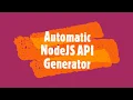 Automatic NodeJS API Generator from MySQL Database Ultimate Version