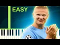 Haaland Song Ha Ha Ha - EASY Piano Tutorial