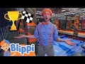 Blippi Visits The Sky Zone Indoor Trampoline Park Educational s for Kids