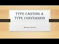 Type Casting Type Conversion Data Types Java programming Java OOP Malayalam Tutorials