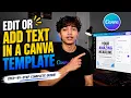 How to Edit or Add Text in a Canva Template - 2026 Best Method
