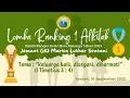 Download Lagu LOMBA RANKING SATU || BULAN BINA KELUARGA JEMAAT GKI MARTIN LUTHER SENTANI || 16 SEPTEMBER 2023.