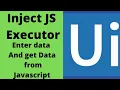 InjectJs Activity in UIPath How to send input to javascript and return value from javascript