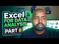 Part II Data Analysis For Excel