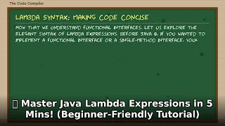 Java Lambda Expressions Master Them in 5 Mins Beginner-Friendly Guide